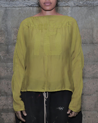 'SHOOTERS' 002 DRAPED TOP_GREEN